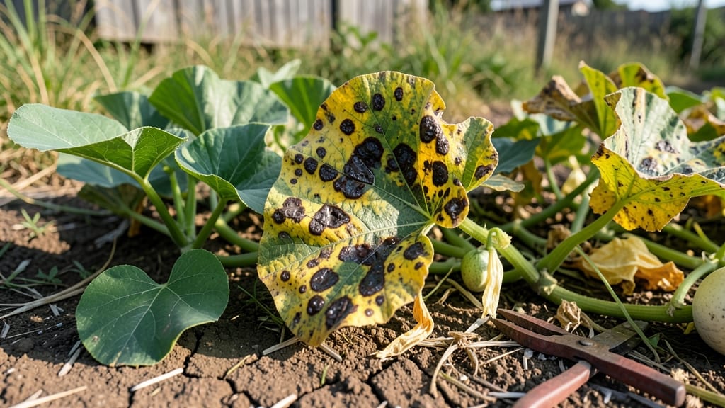 Squash Plant Blight: Copper Spray Cure for Fungal Spots