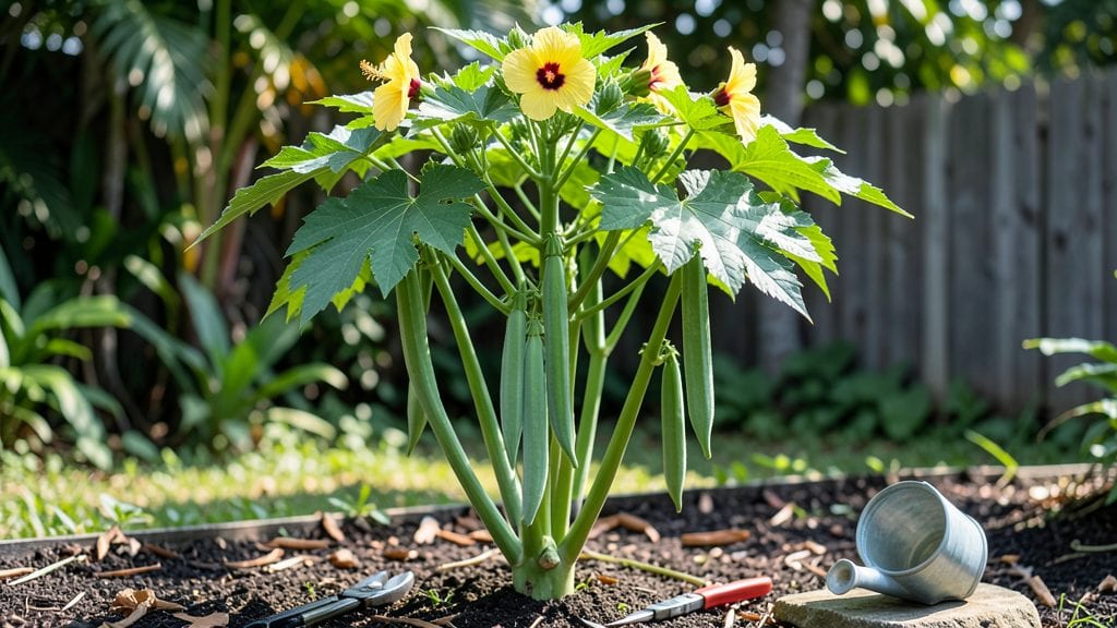 Tall Okra Plants: Sky-High Stalk Secrets for Maximum Yield